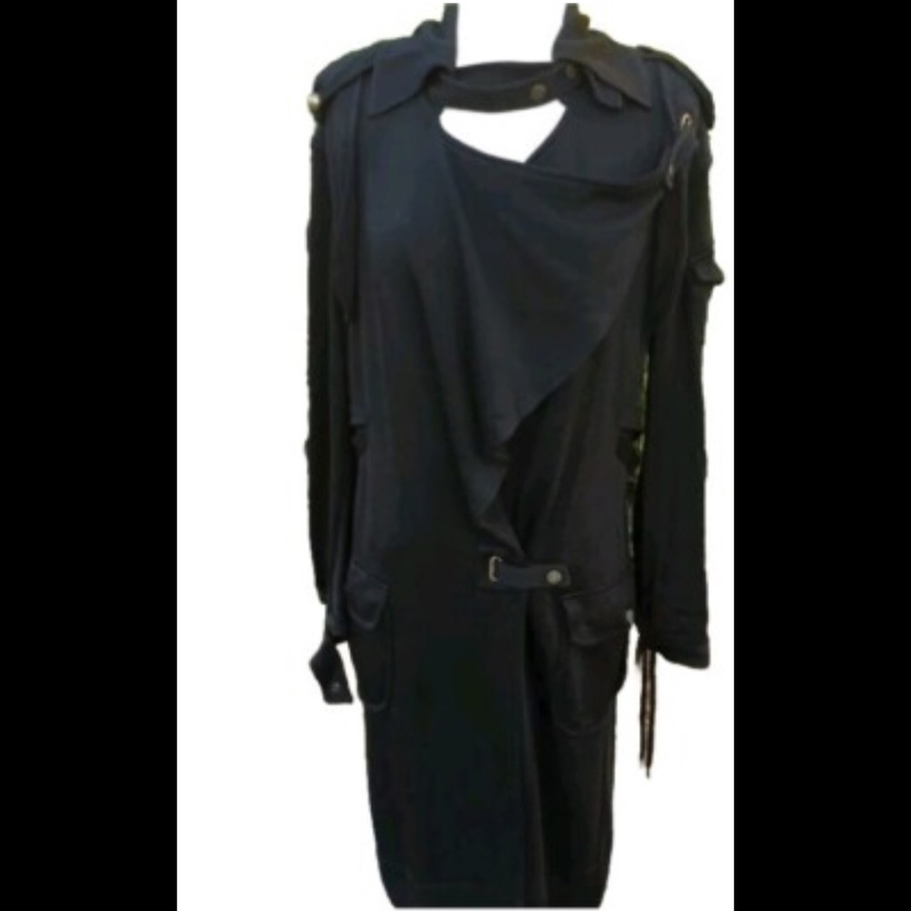 L.A.M.B. By Gwen Stefani Black Steampunk Style Jacket 8